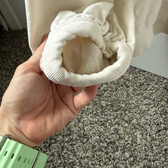 Clare V Cream Sweater with Red Lips - Picture 3 of 5